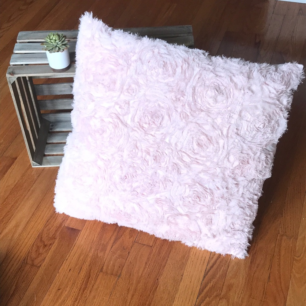 Blush pink pillow